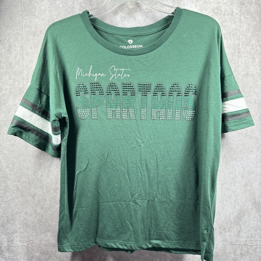 Michigan State Spartans Shirt Womens Small‎ NCAA Basketball Colosseum Tee Top